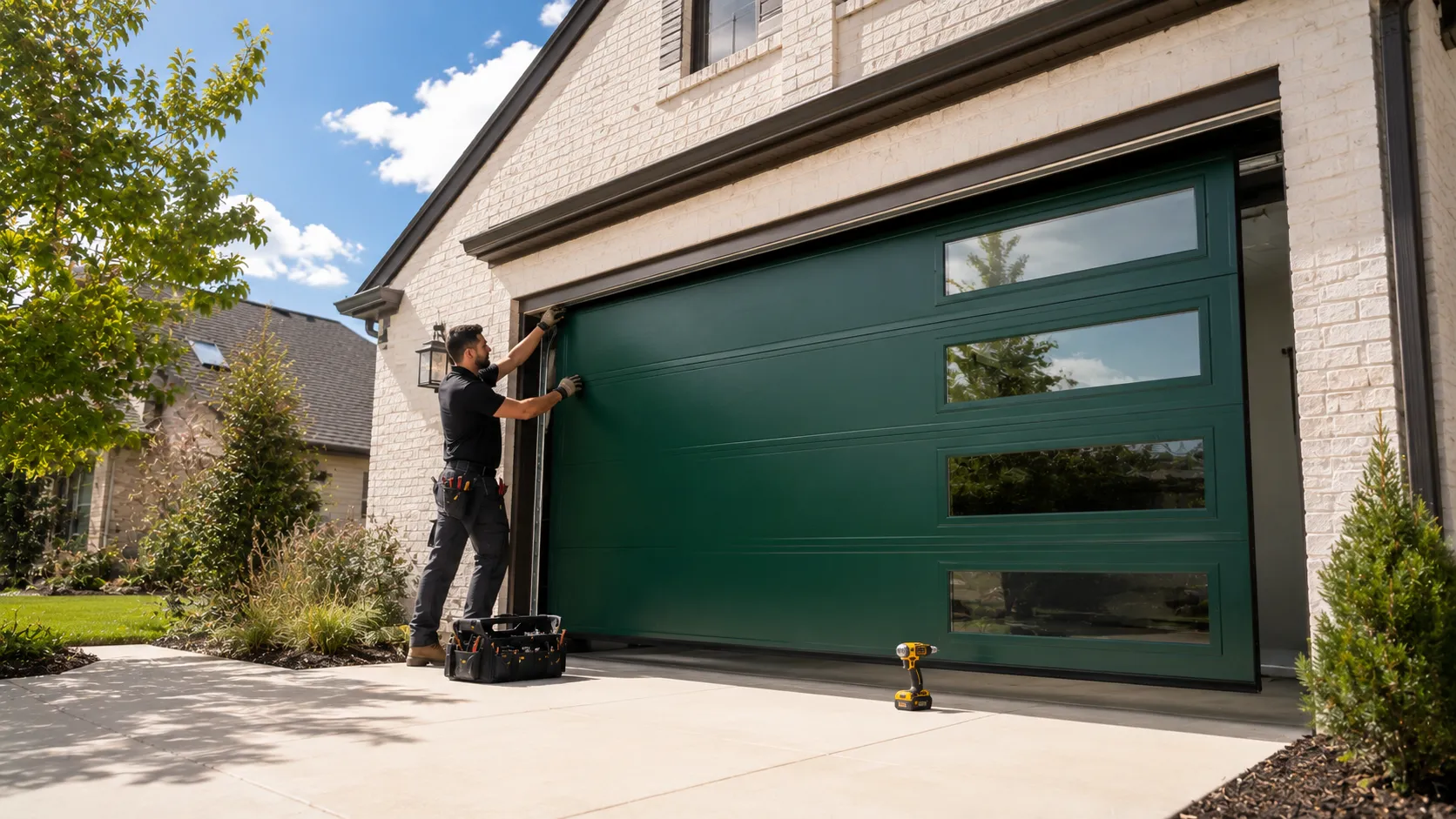 Garage door service in Brownsville