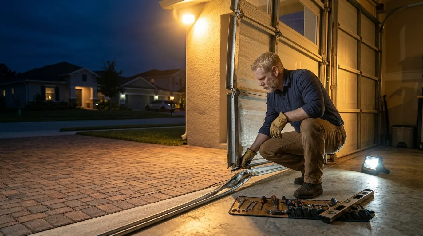 Repaired & tested - Brownsville garage door service