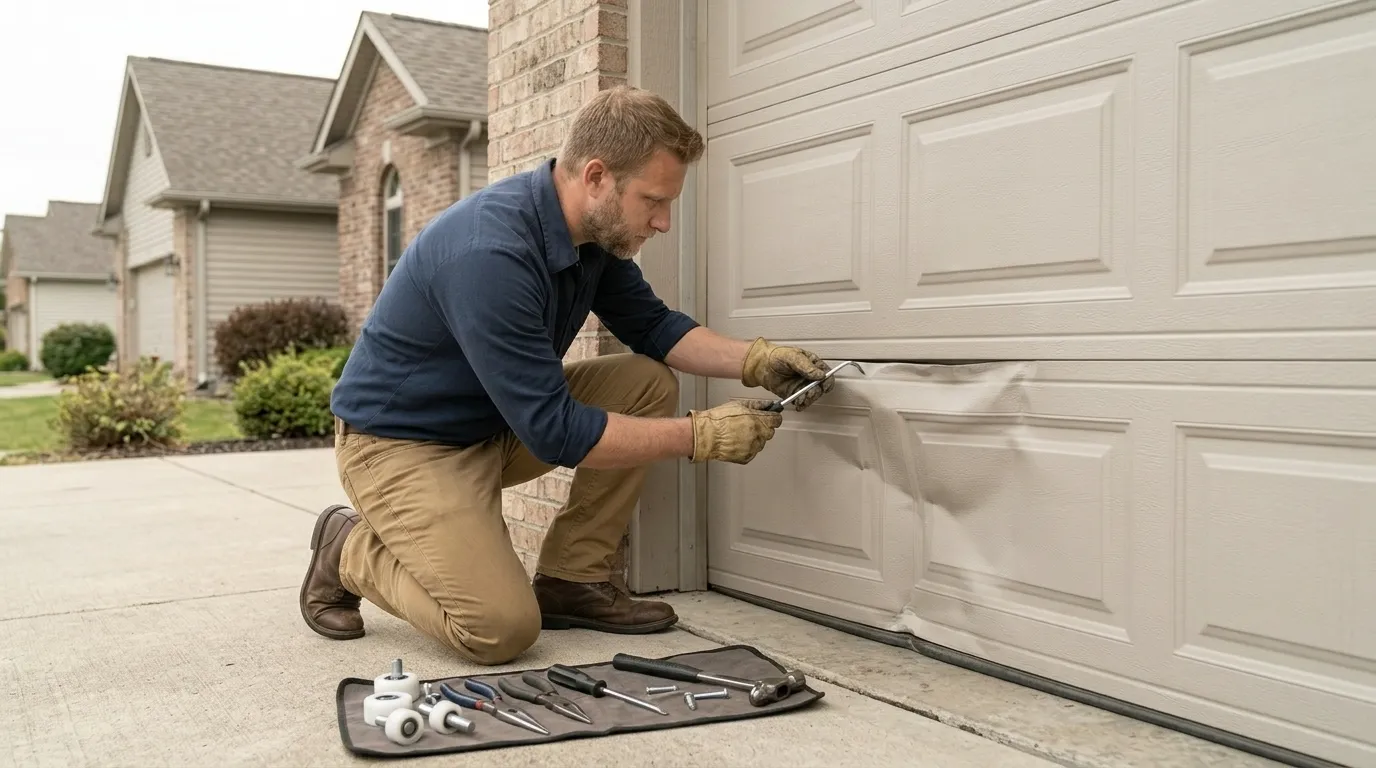 Repaired & tested - Brownsville garage door service