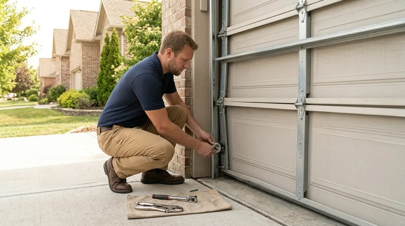 Repaired & tested - Brownsville garage door service