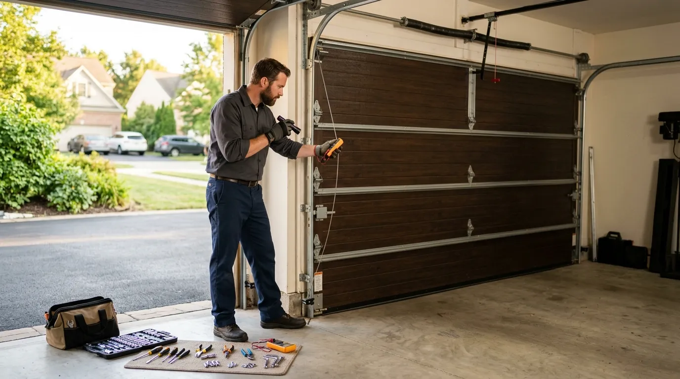 Repaired & tested - Brownsville garage door service