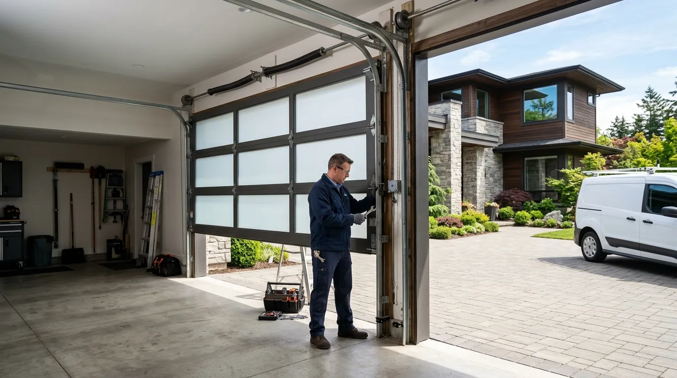 Repaired & tested - Brownsville garage door service